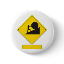Sisyphus Road Sign Pins