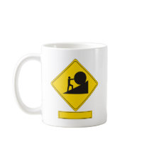 Sisyphus Road Sign Coffee Mug