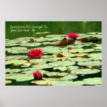 Sit and Be Waterlilies posters