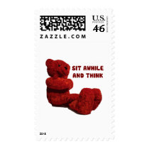 SIT AWHILE AND THINK postage by dgpaulart SIT AWHILE AND THINK postage