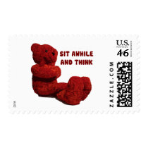 SIT AWHILE AND THINK postage by dgpaulart SIT AWHILE AND THINK postage