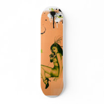 Sit Down Pin Up skateboards by MarcusFrench Sit Down Pin Up skateboards