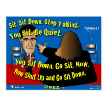 Sit Down. Shut Up. postcards