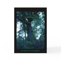 Sit Here Tree Card