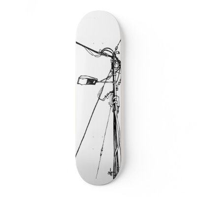 SIT "Unwired 9" Custom Skateboard by SITartwork