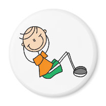 Sit Ups Stick Figure Magnet