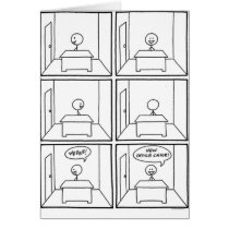 sitckman new office chair greeting card