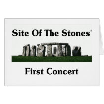 Site Of The Stones' First Concert Card