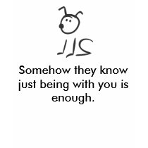 sitPup, Somehow they know just being with you i... Tee Shirts