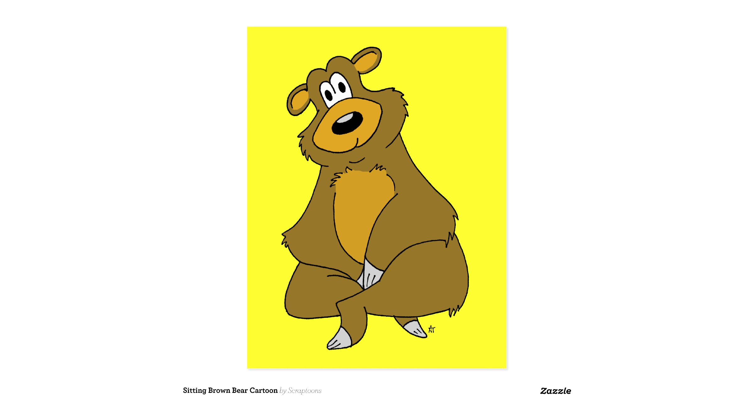 sitting_brown_bear_cartoon_postcard-rc6c1f067649d4d0ebfacf0f60323b37d