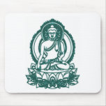 SITTING BUDDHA MEDITATING PEACE mousepads