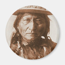 Sitting Bull Fridge Magnet