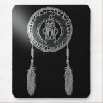 'Sitting Bull in Moonlight' mousepad