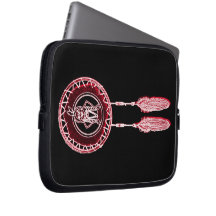 'Sitting Bull Maroon' Computer Sleeves