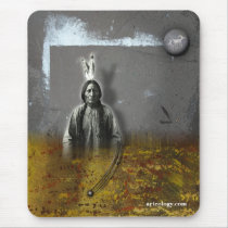 SITTING BULL mousepads by arteologist23 SITTING BULL mousepads