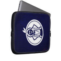 'Sitting Bull Outline' Laptop Sleeves