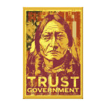 Sitting Bull Stretched Canvas Print
