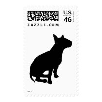 Sitting Bull Terrier Stamp