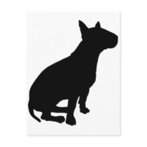 Sitting Bull Terrier postcards