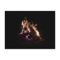 Sitting by the fire postcards