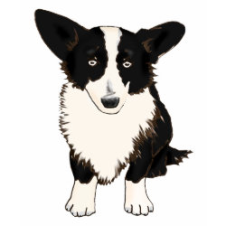 Sitting Cardigan Welsh Corgi Illustration shirt
