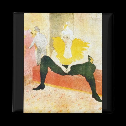 Sitting Clown by Toulouse-Lautrec Refrigerator Magnets