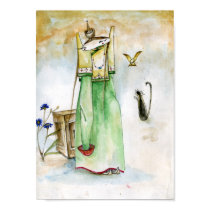 Sitting Girl posters
