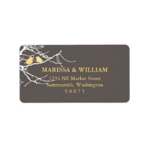 Sitting on a Tree Address Label