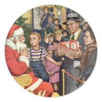 Sitting on Santa's Lap stickers