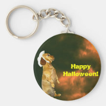 Sitting Pretty For Lots of Treats Keychain