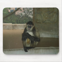 Sitting Pretty Monkey Mousepad by jdowdell Sitting Pretty Monkey Mousepad