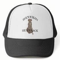 Sitting Rhodesian Ridgeback w/ Text hats by dogsandhorses Sitting Rhodesian Ridgeback w/ Text hats