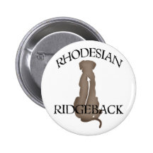 Sitting Rhodesian Ridgeback w/ Text Pins