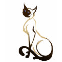 Sitting Siamese Kitty T-Shirt