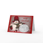 Sitting Snowman Card