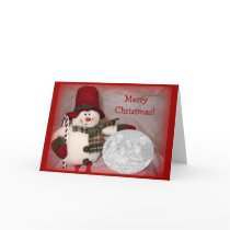 Sitting Snowman Card