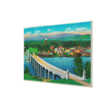 Siuslaw River Bridge in Florence, Oregon Canvas Prints