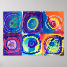 six circles (after kandinsky) print