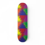 six colors rough skateboard
