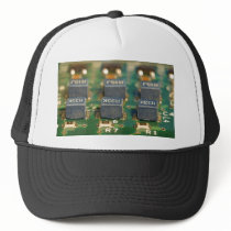 Six Computers Chips Circuits hats by lifesphere Six Computers Chips Circuits hats
