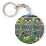Six Computers Chips Circuits keychains