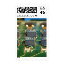 Six Computers Chips Circuits Postage Stamps