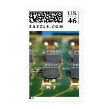 Six Computers Chips Circuits Postage