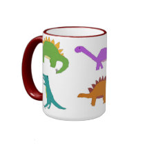 Six Dinosaurs mug by serenity_ii Six Dinosaurs mug