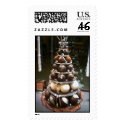 Six Foot Tall Chocolate Sculpture postage by irdial Six Foot Tall Chocolate Sculpture postage