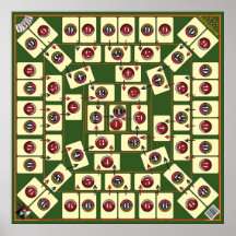 Six Generations Board Card Game - Genealogical Map Print