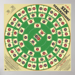 Six Generations Card Game 35" x 35" Playing Board posters