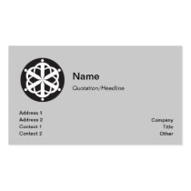Six Linked People business card business cards
