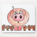 Six little pigs mousepads