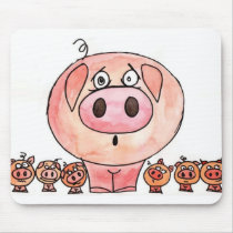Six little pigs mouse mats